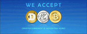 crypto currencies accepted